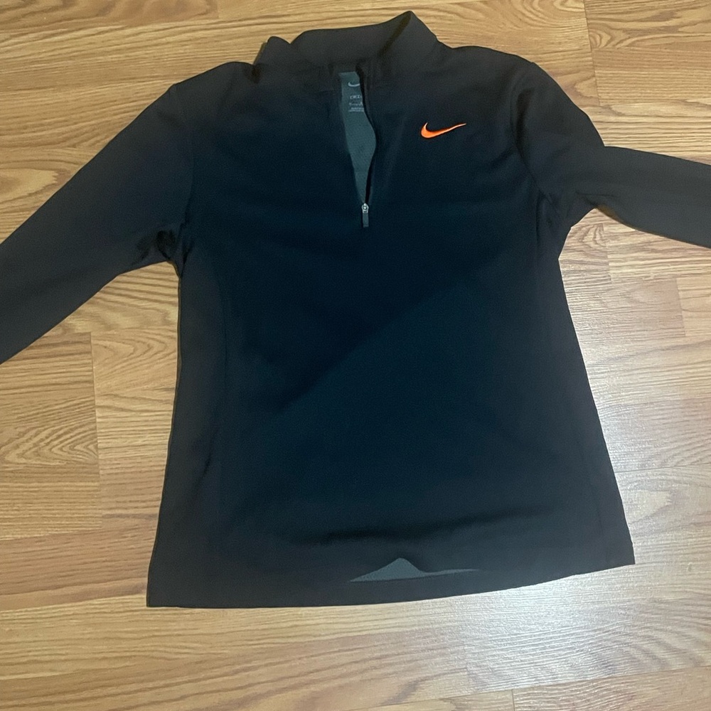 Nike Black Dri-FIT Jacket with Gray Logo